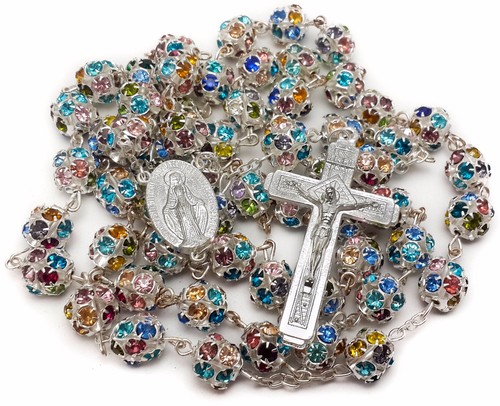 Colorful zircon beads silver - colorful,